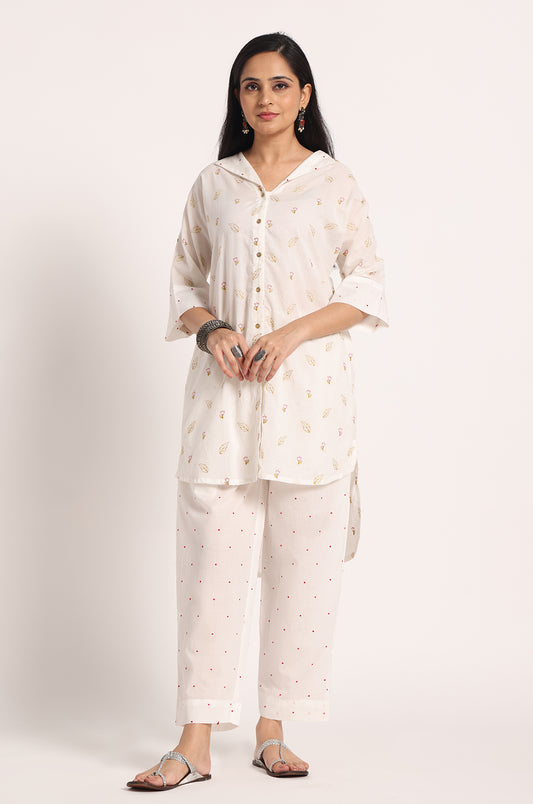 Ivory Tulip Coords-Set Of 2