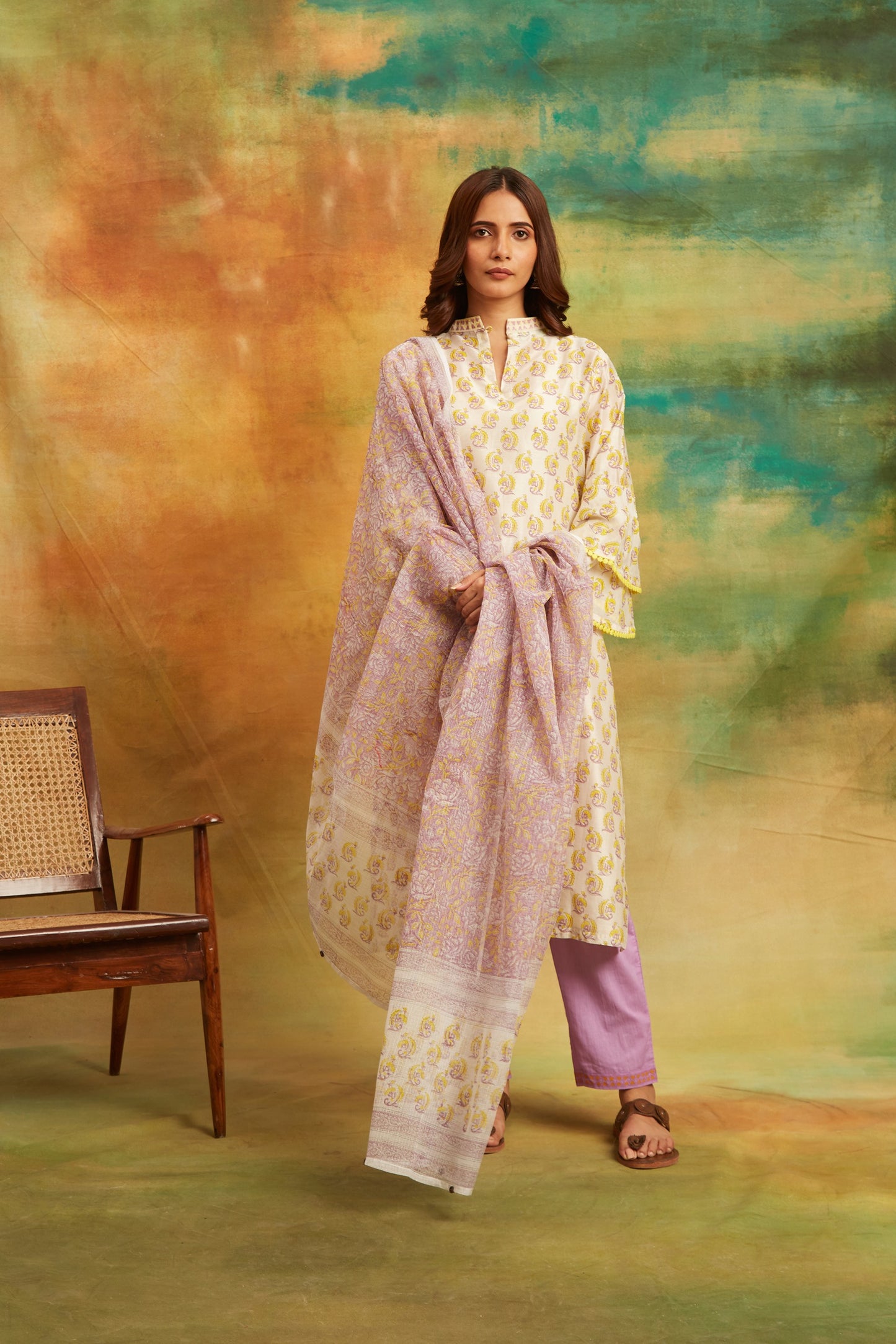 Purple Manjari Kurta Set Set of 4