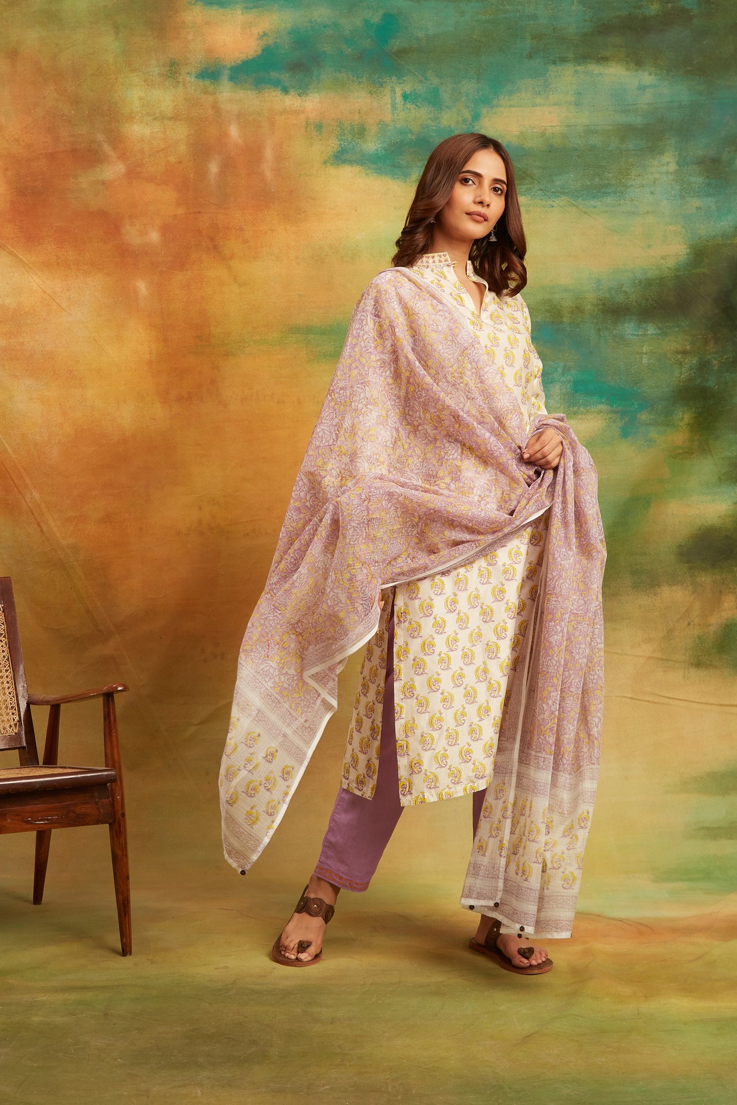 Purple Manjari Kurta Set Set of 4