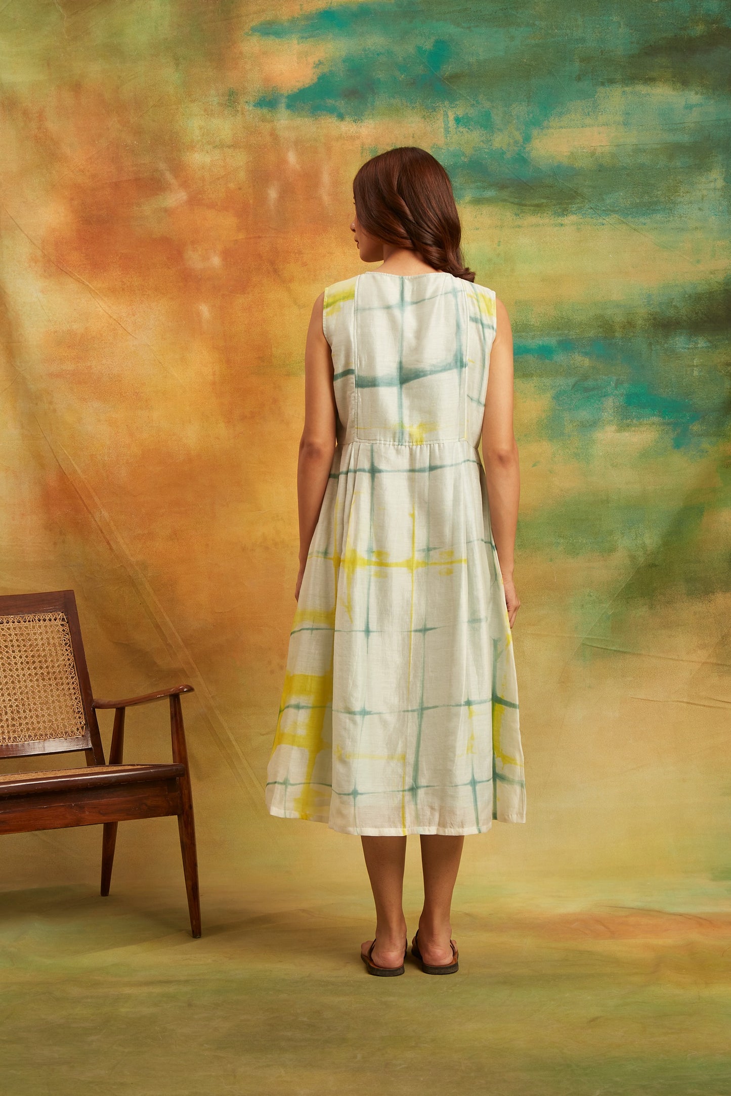 Yellow Square Dress Separate