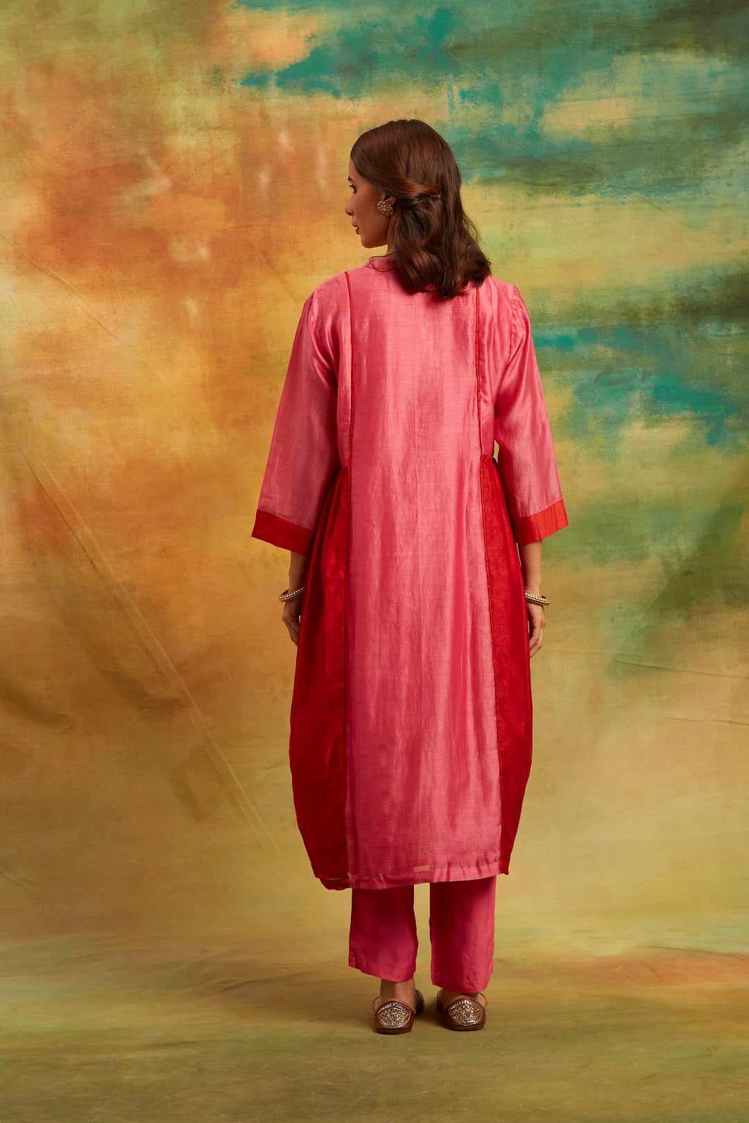 Rose Pink Kurta Set Set of 3