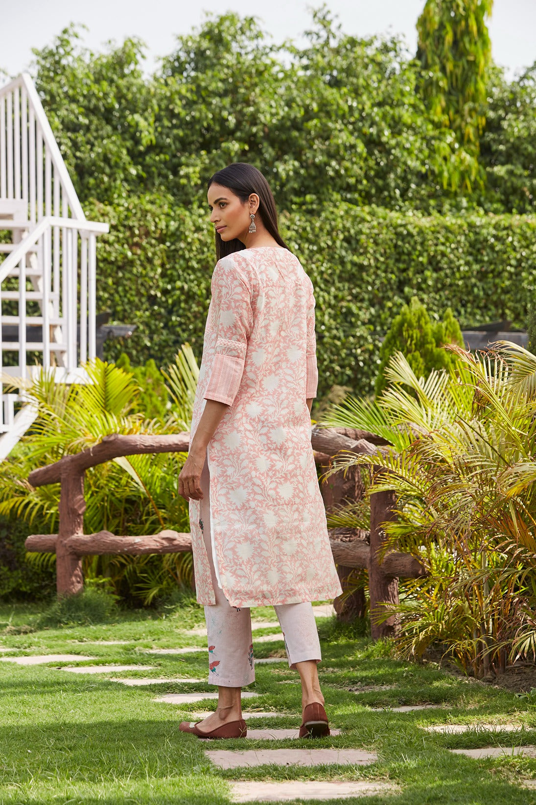 Pink Bird Kurta Set Set of 4