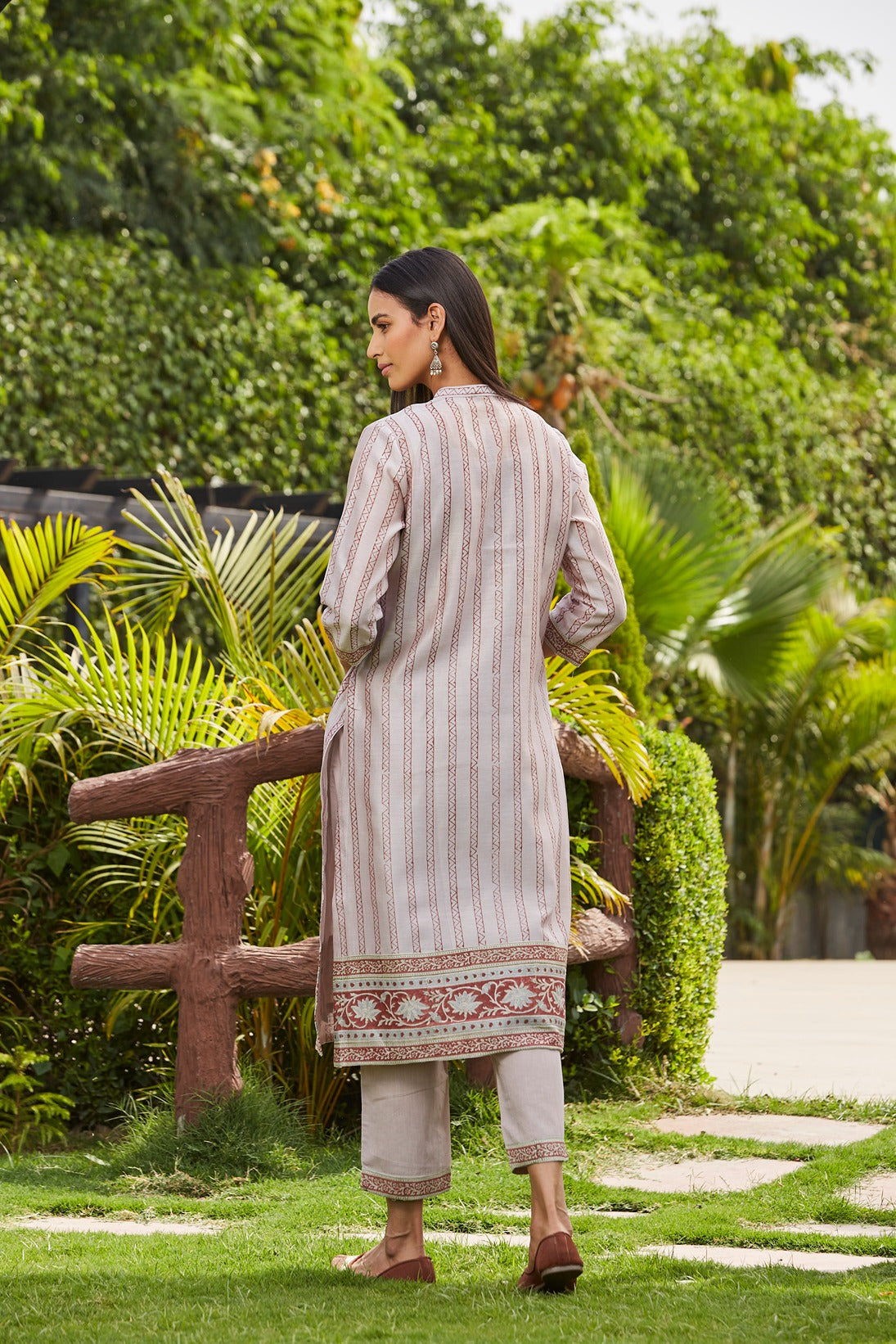 Purple Dhari Kurta Set Set of 4