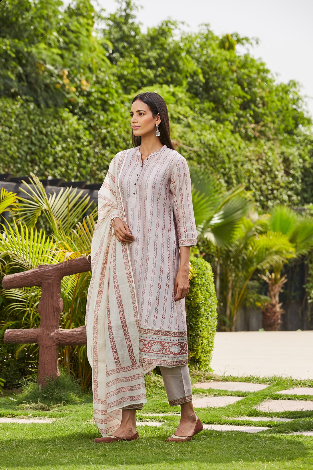 Purple Dhari Kurta Set Set of 4