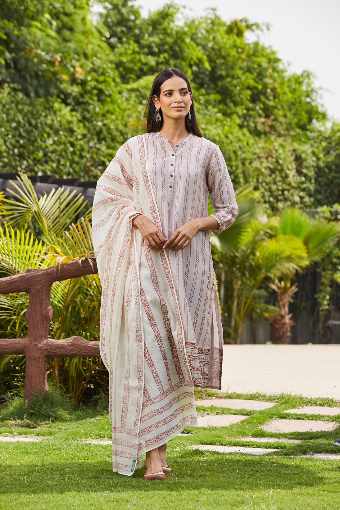 Purple Dhari Kurta Set Set of 4