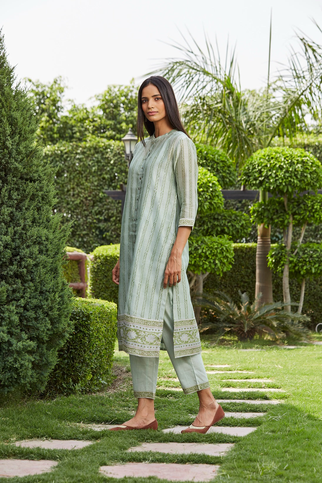 Olive Dhari Kurta Set Set of 4