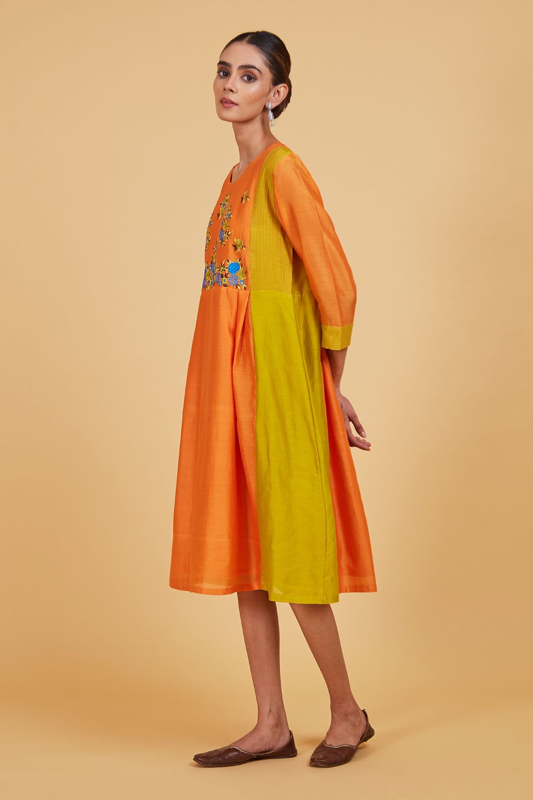 Rose Orange Dress