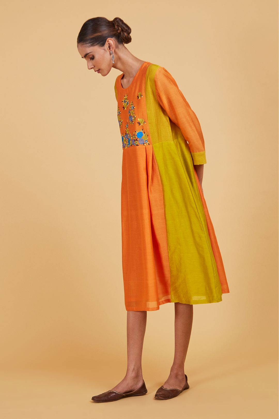 Rose Orange Dress