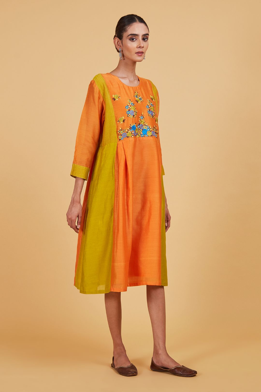 Rose Orange Dress