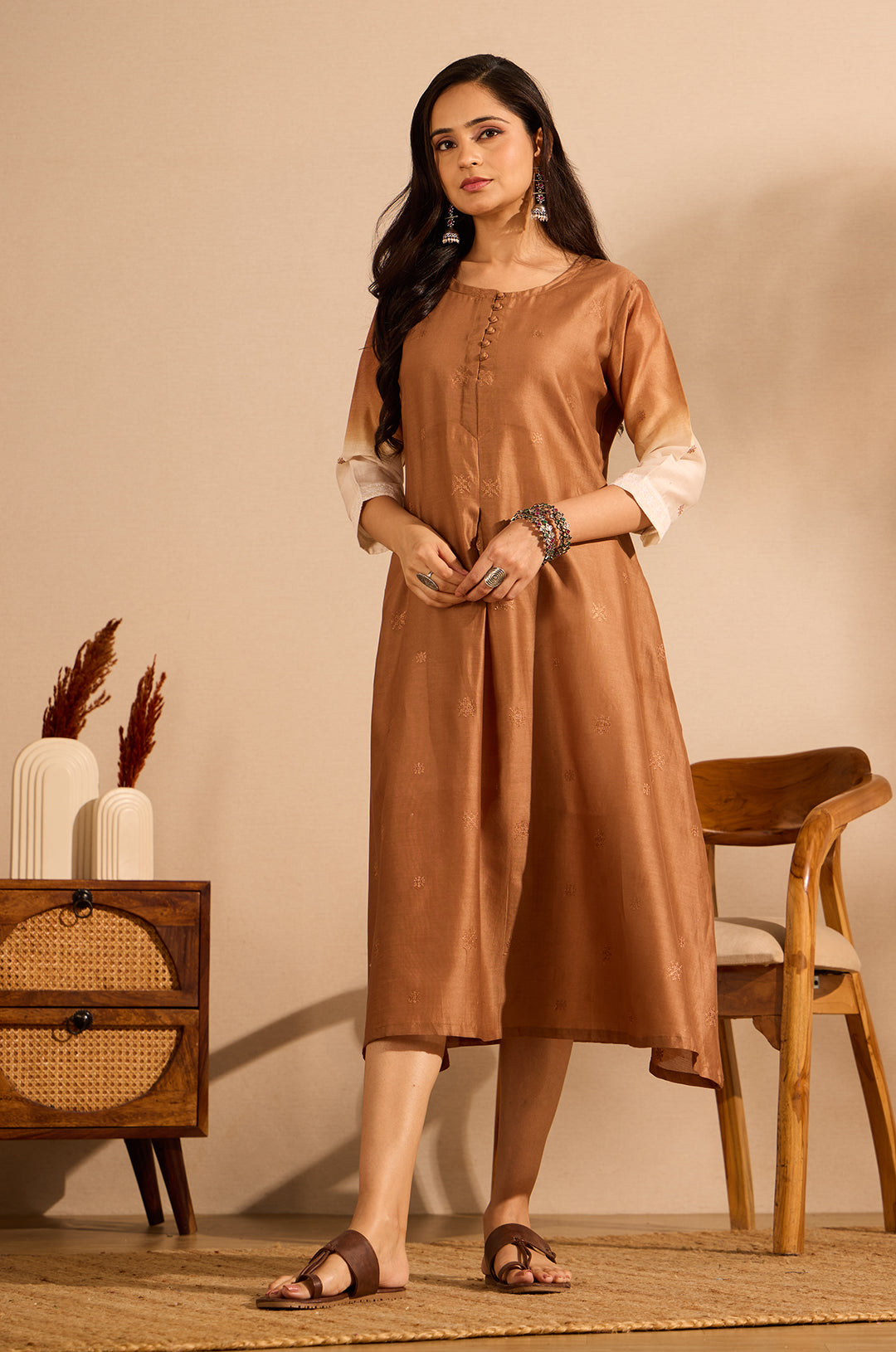Mocha Moroccan Dress