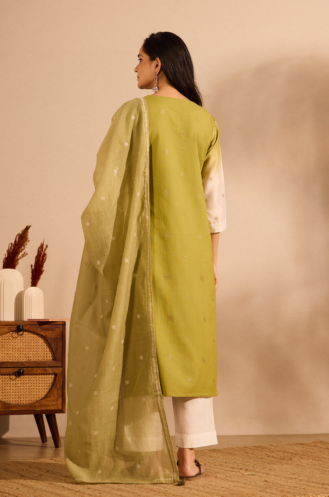 Sage Moroccan Suit-Set Of 3