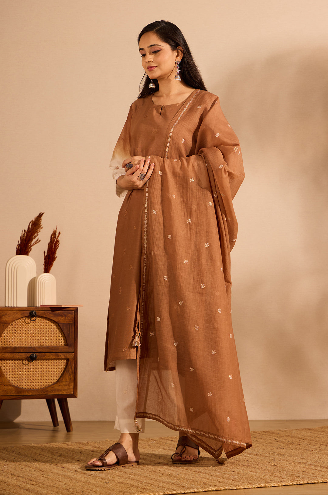 Mocha Moroccan Suit- Set Of 3