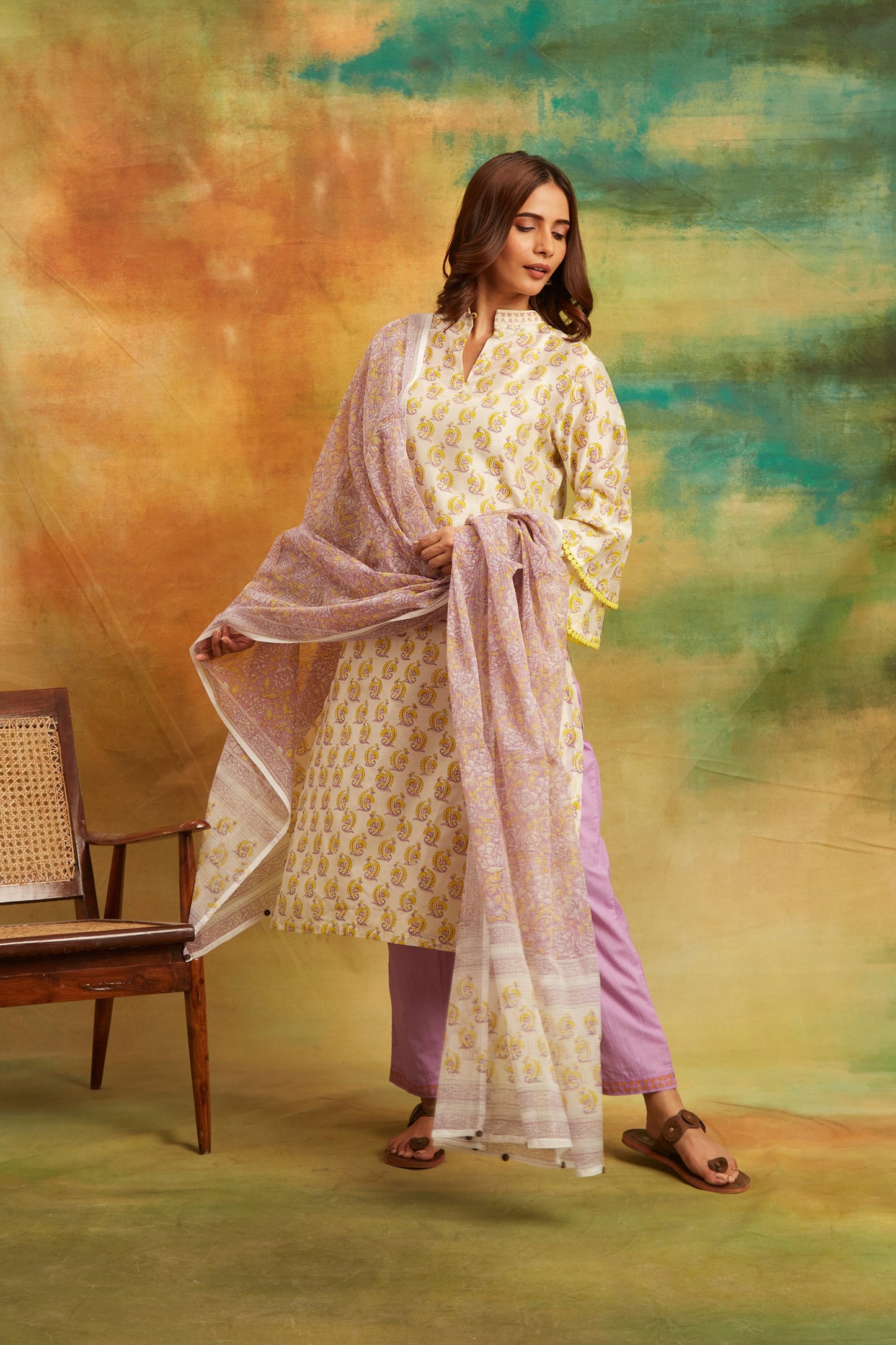 Purple Manjari Kurta Set Set of 4