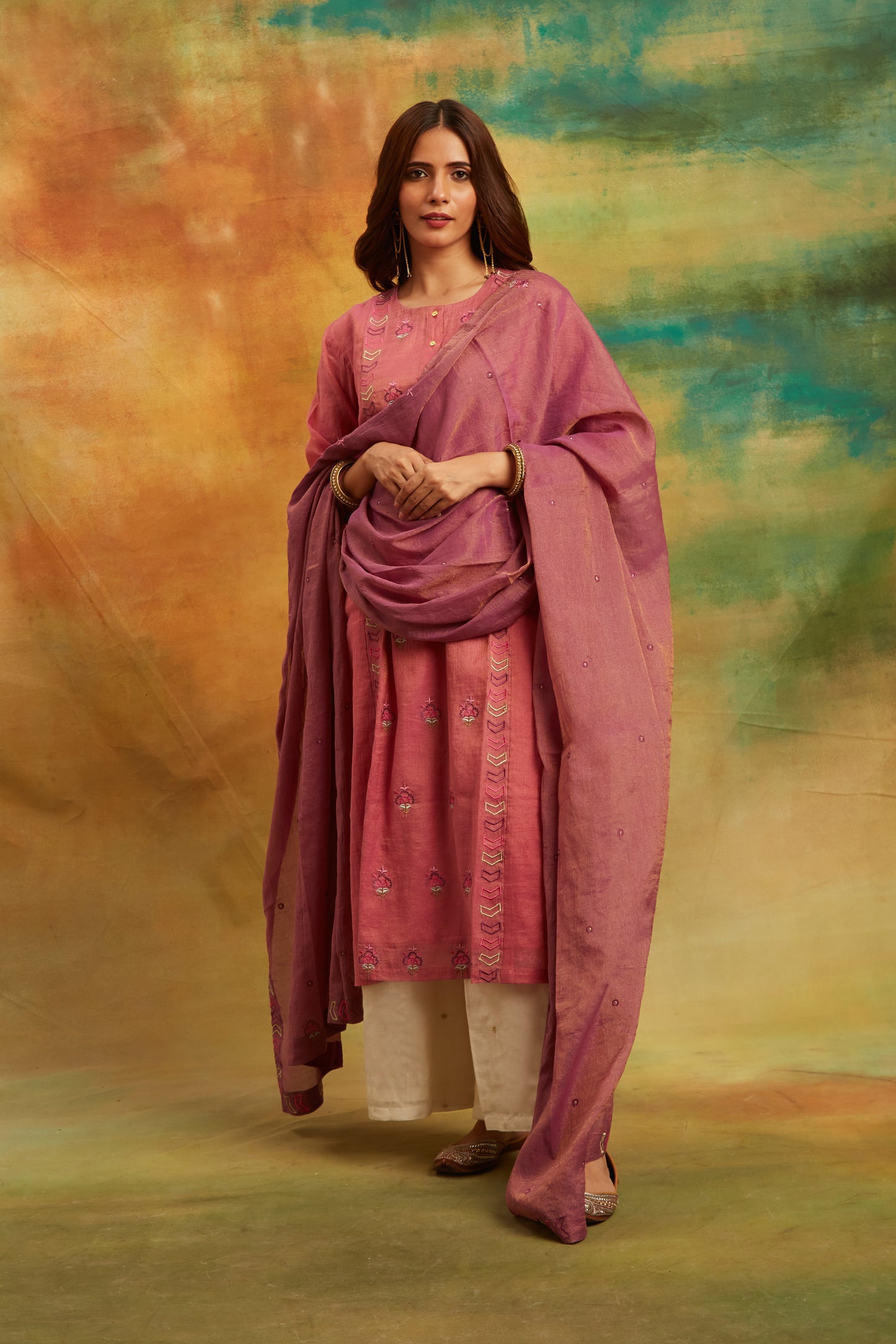 Phooll Pink Kurta Set, Set of 3