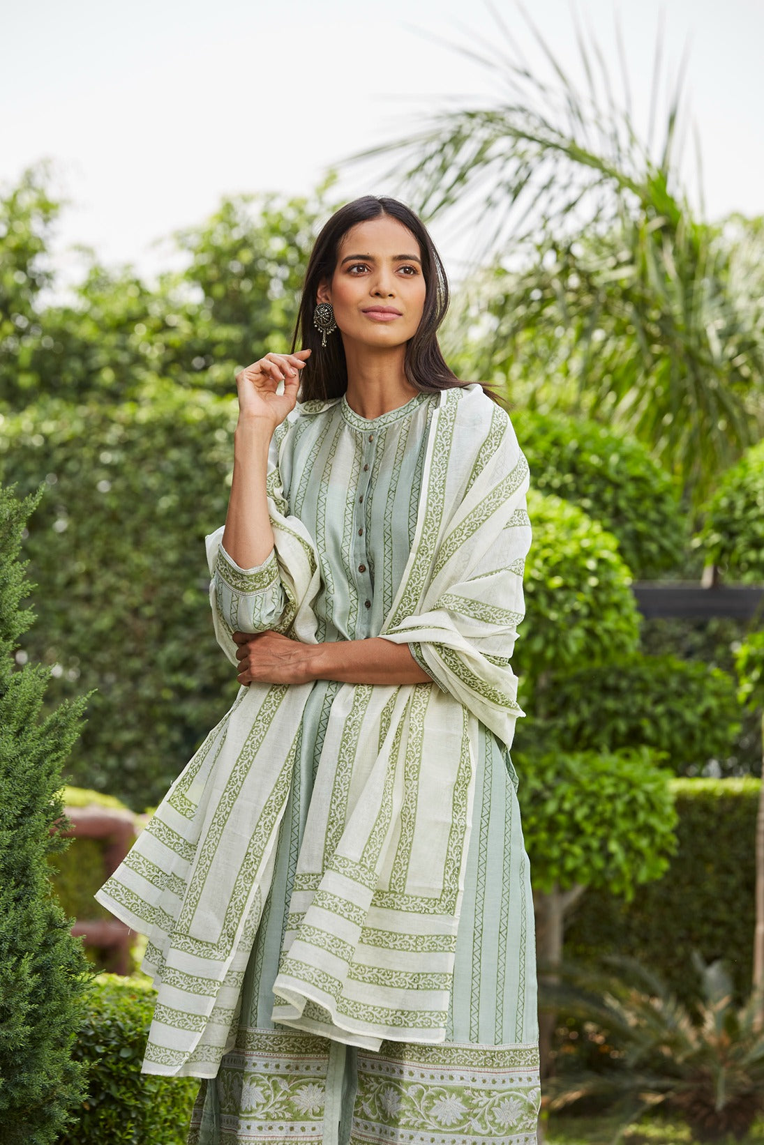 Olive Dhari Kurta Set Set of 4