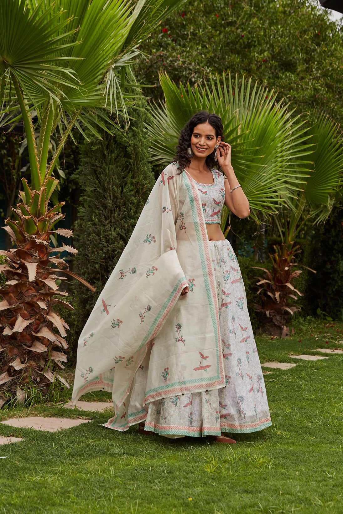 Bird Lehenga Set Set  of 3