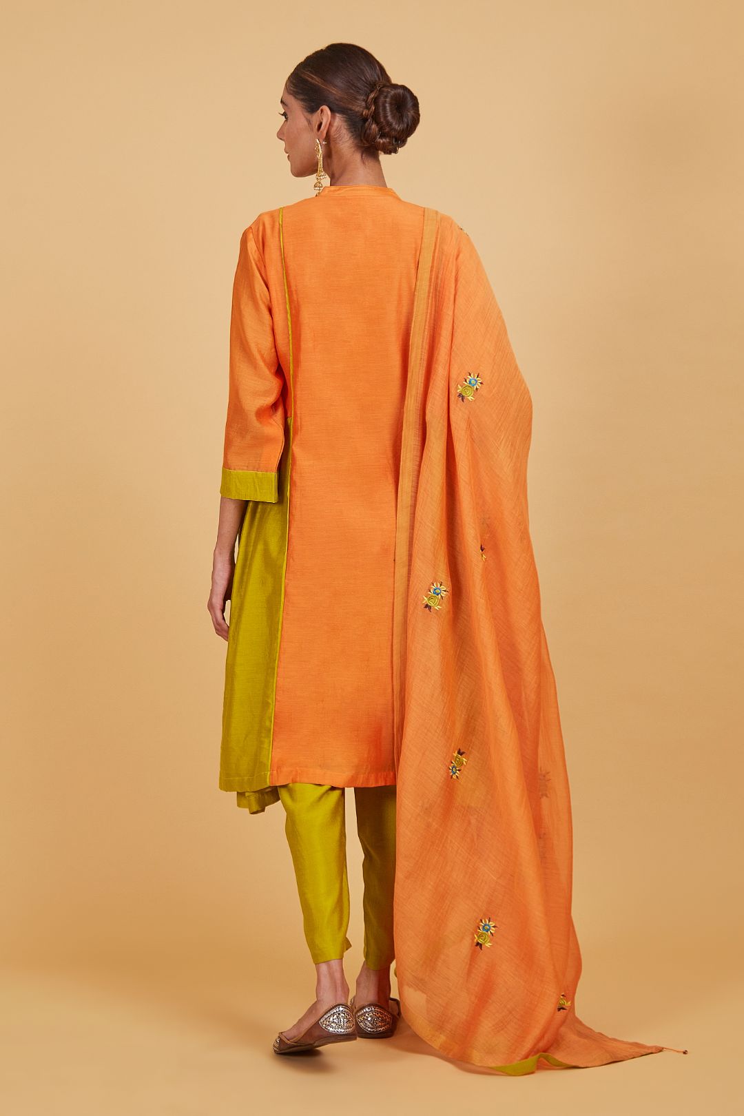 Rose Orange Classic Kurta Set