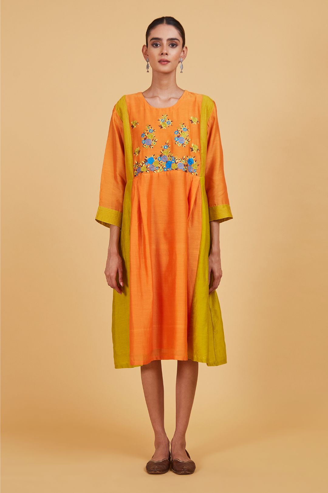 Rose Orange Dress