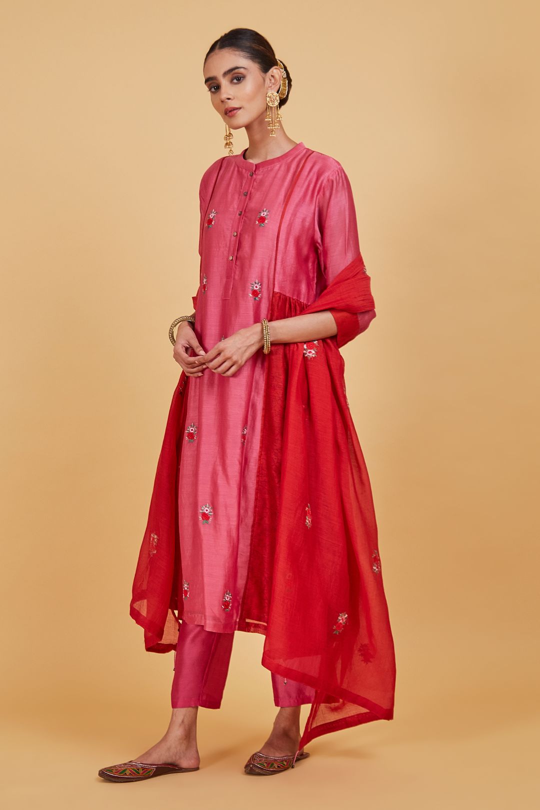 Rose Pink Classic Kurta Set
